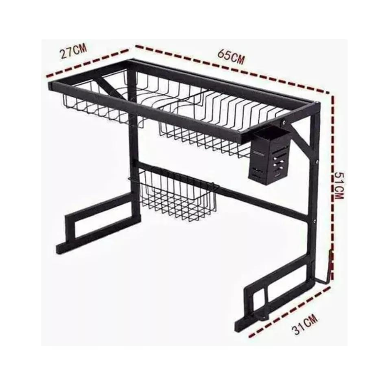 Escurridor De Platos Multifuncional Acero Inoxidable 65 cm